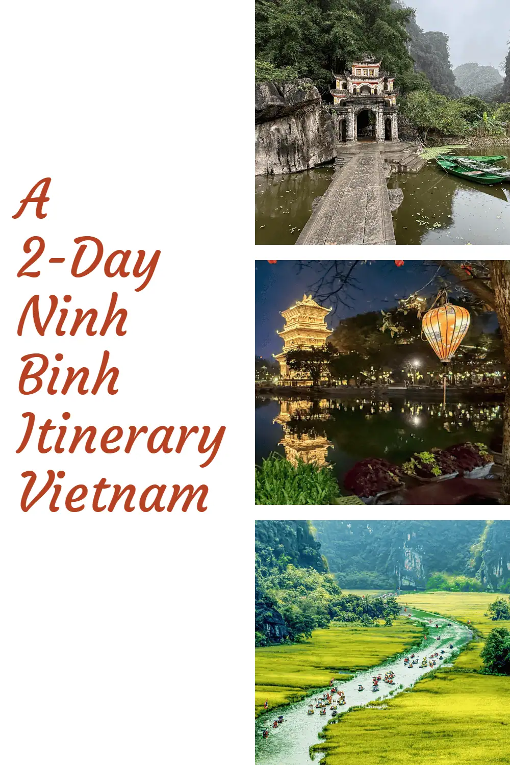 How to plan your itinerary for a day in Ninh Binh? binh trip