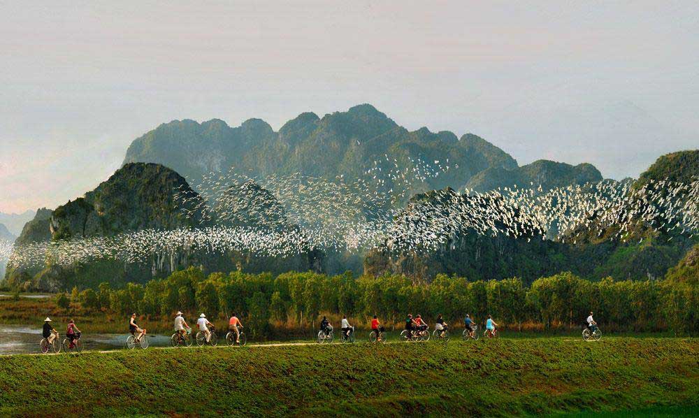 Historical and cultural sites along nature walks hiking in ninh binh