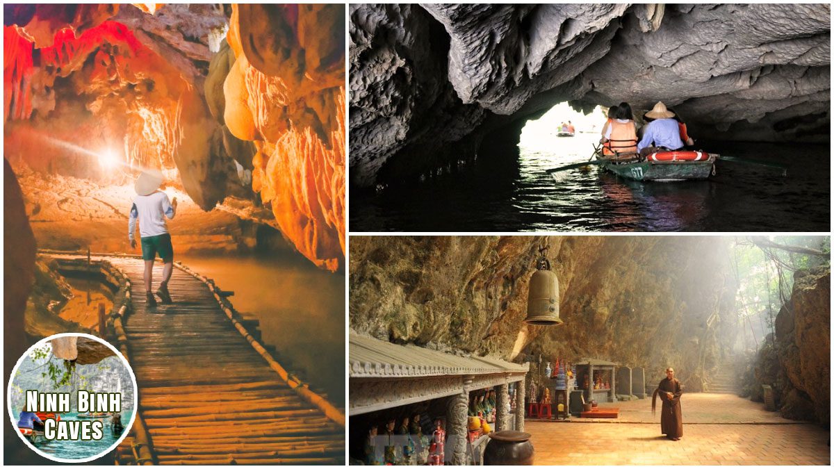 Activities involved in caving Ninh Binh caves