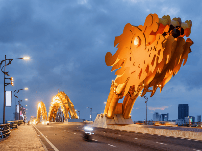 Dragon Bridge in Da Nang tours
